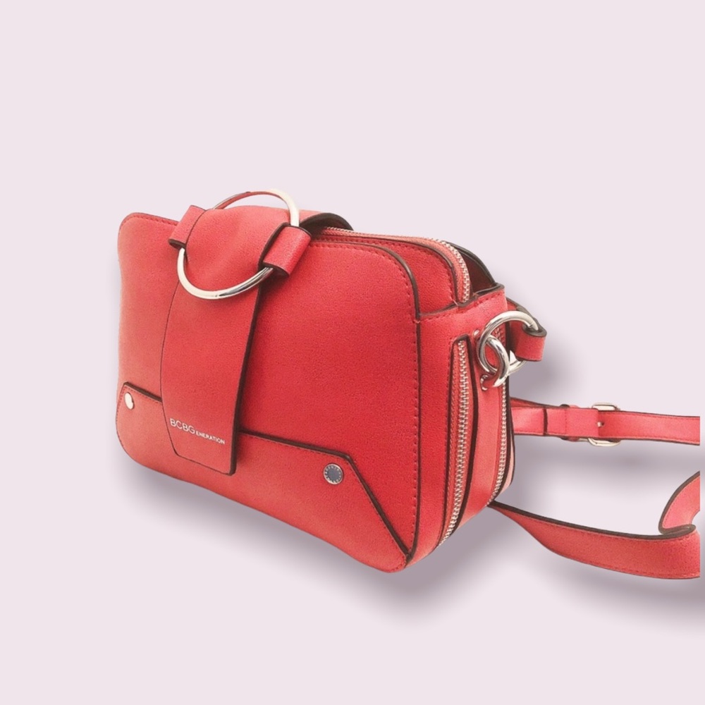 BCBGeneration Crossbody Bag Elle Shoulder Pomegranate Red NWT $148.00 - Picture 14 of 14